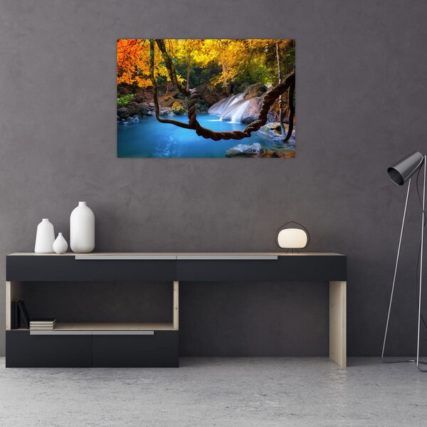 Slika - Slapovi u Aziji (90x60 cm)