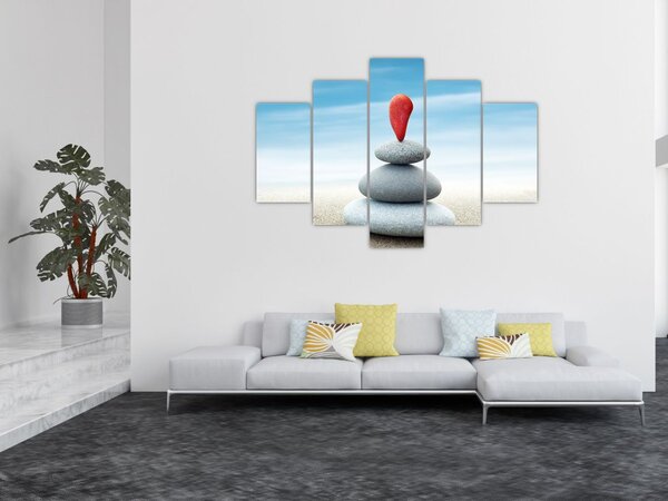 Slika - Ravnoteža s kamenjem (150x105 cm)