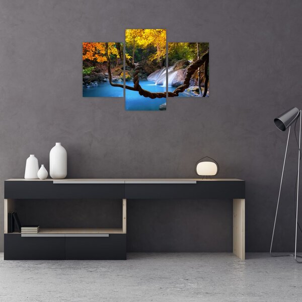 Slika - Slapovi u Aziji (90x60 cm)