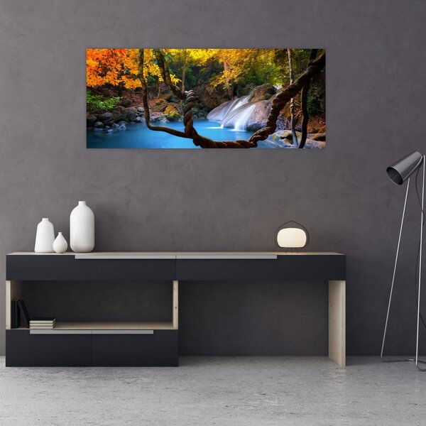 Slika - Slapovi u Aziji (120x50 cm)