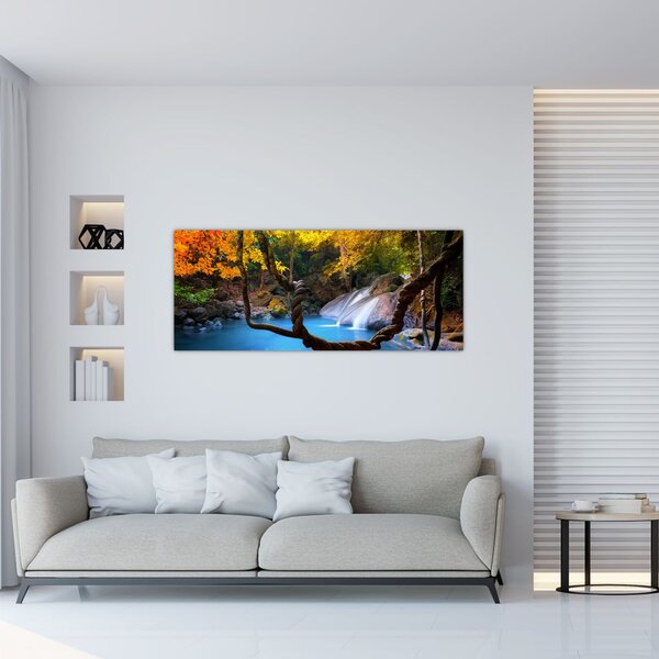 Slika - Slapovi u Aziji (120x50 cm)
