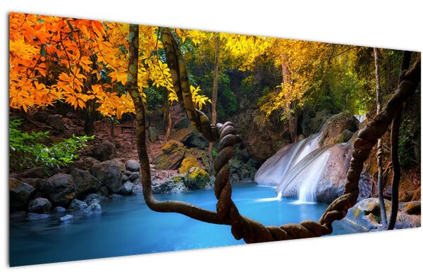 Slika - Slapovi u Aziji (120x50 cm)