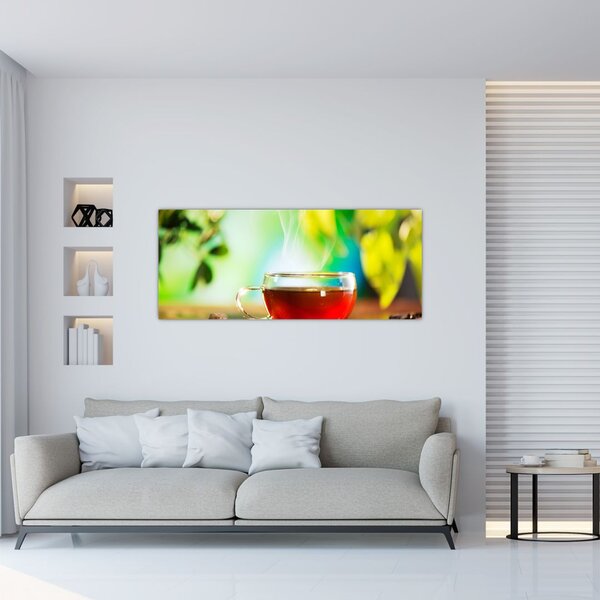 Slika - Mrtva priroda s čajem (120x50 cm)