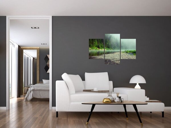 Slika - Rijeka u blizini šume (90x60 cm)