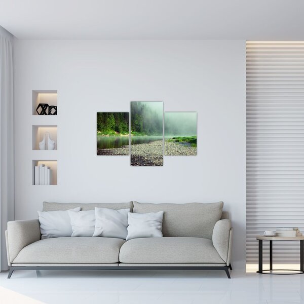 Slika - Rijeka u blizini šume (90x60 cm)