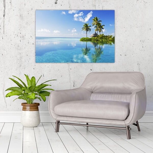Slika - Tropski otok (90x60 cm)