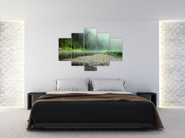 Slika - Rijeka u blizini šume (150x105 cm)