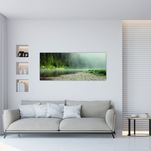 Slika - Rijeka u blizini šume (120x50 cm)
