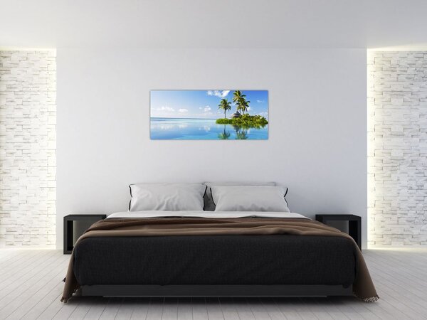Slika - Tropski otok (120x50 cm)