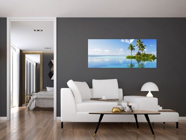 Slika - Tropski otok (120x50 cm)