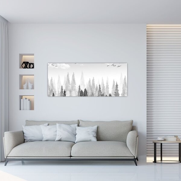 Slika - Šumski vrhovi (120x50 cm)