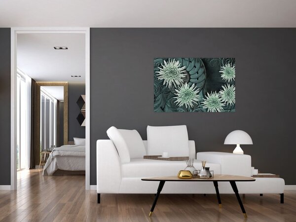 Slika - Zeleno cvijeće (90x60 cm)