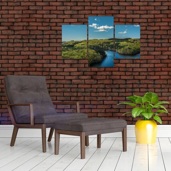 Slika - Jezero u šumi (90x60 cm)