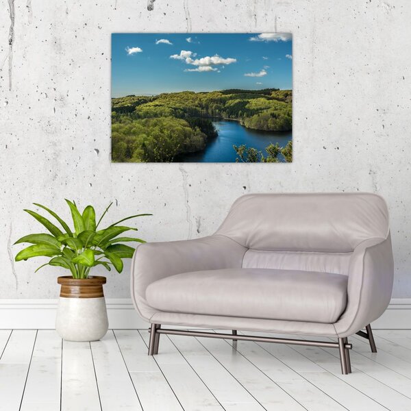 Slika - Jezero u šumi (70x50 cm)