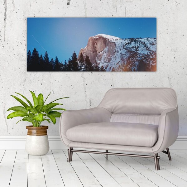 Slika - Noćni planinski vrh (120x50 cm)