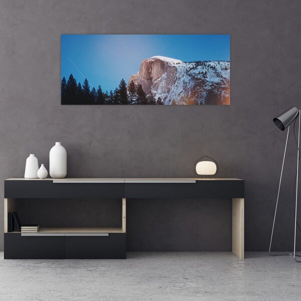 Slika - Noćni planinski vrh (120x50 cm)