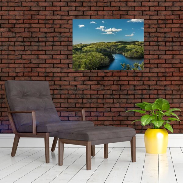 Slika - Jezero u šumi (70x50 cm)