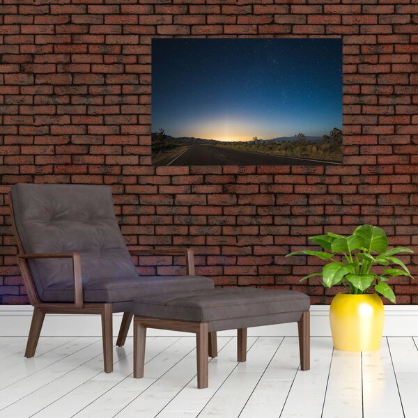 Slika - Noćno nebo iznad ceste (90x60 cm)