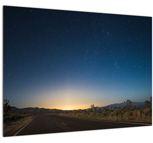 Slika - Noćno nebo iznad ceste (70x50 cm)