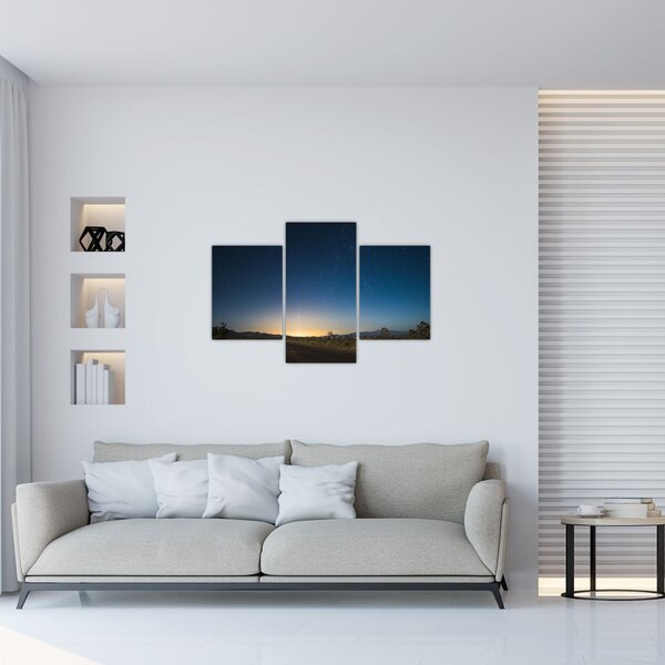 Slika - Noćno nebo iznad ceste (90x60 cm)