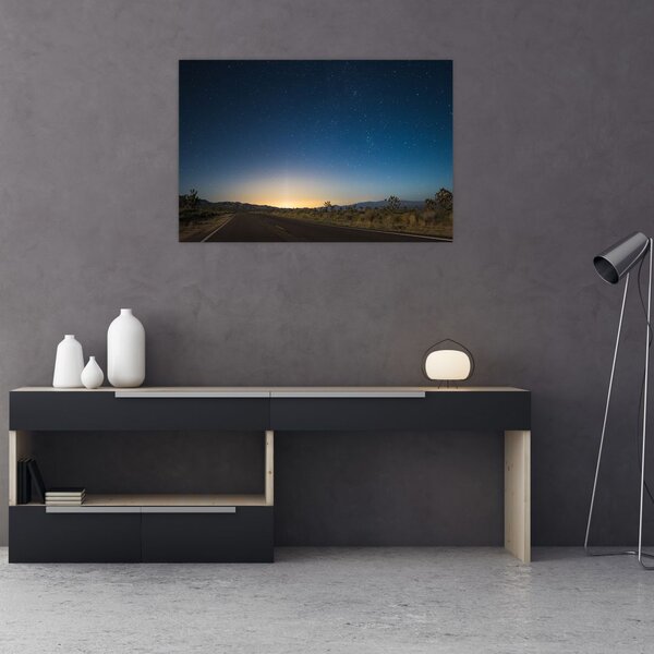 Slika - Noćno nebo iznad ceste (90x60 cm)
