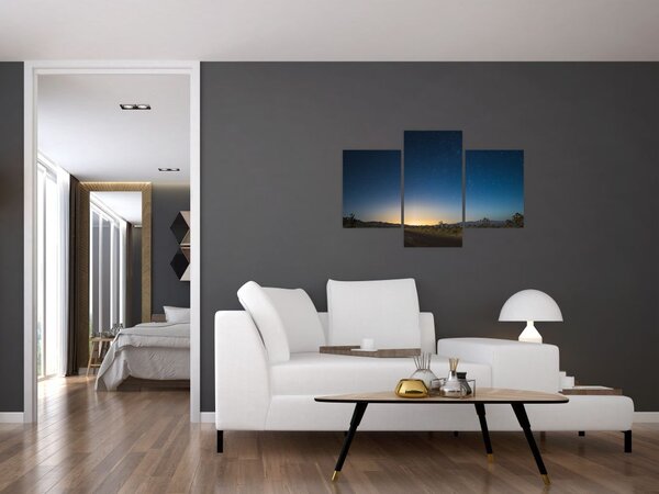 Slika - Noćno nebo iznad ceste (90x60 cm)