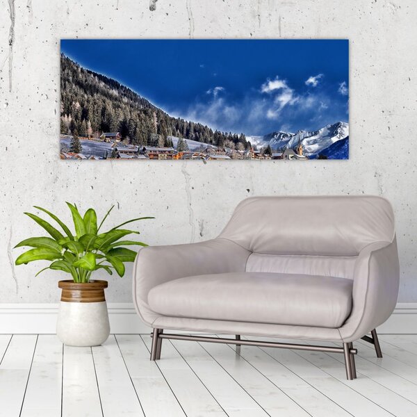 Slika - Planinski grad (120x50 cm)