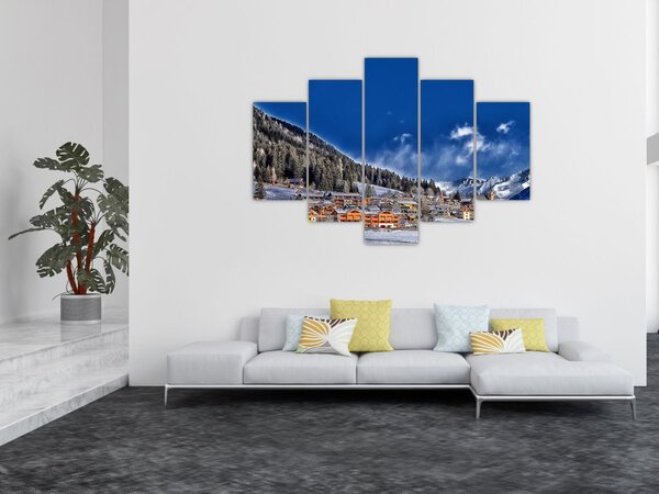 Slika - Planinski grad (150x105 cm)