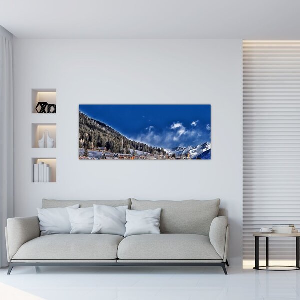 Slika - Planinski grad (120x50 cm)