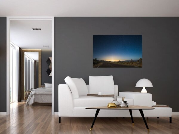 Slika - Noćno nebo iznad ceste (90x60 cm)