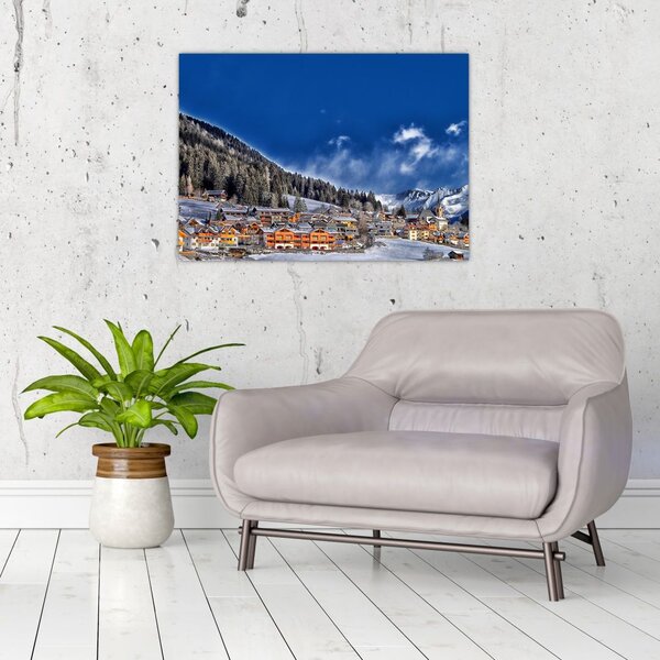 Slika - Planinski grad (70x50 cm)