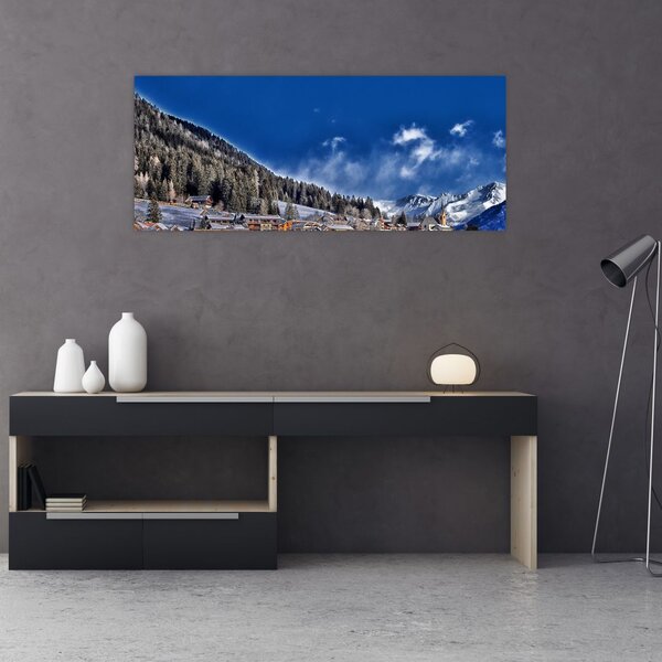 Slika - Planinski grad (120x50 cm)