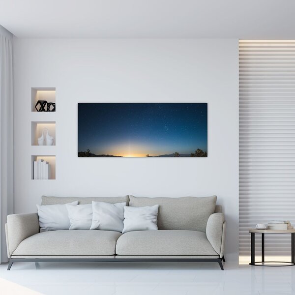 Slika - Noćno nebo iznad ceste (120x50 cm)