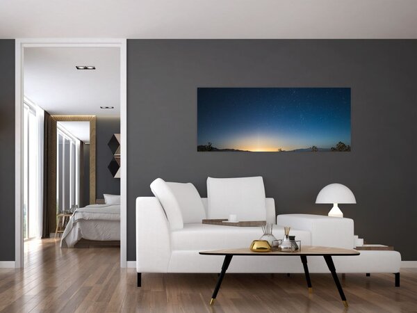 Slika - Noćno nebo iznad ceste (120x50 cm)