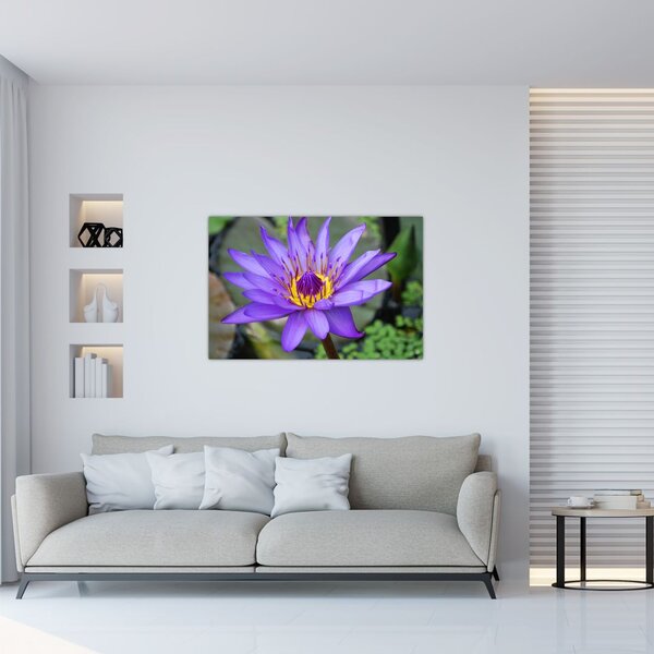 Slika - Ljubičasti cvijet (90x60 cm)