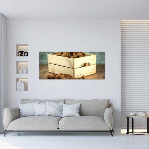 Slika - Jesenska mrtva priroda s orasima (120x50 cm)