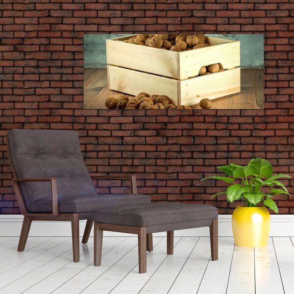 Slika - Jesenska mrtva priroda s orasima (120x50 cm)