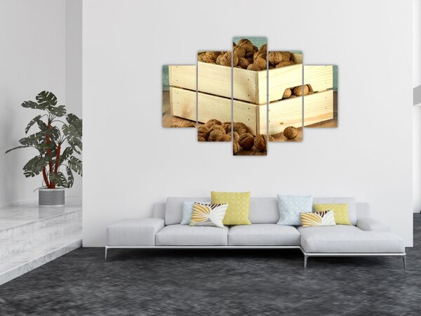 Slika - Jesenska mrtva priroda s orasima (150x105 cm)