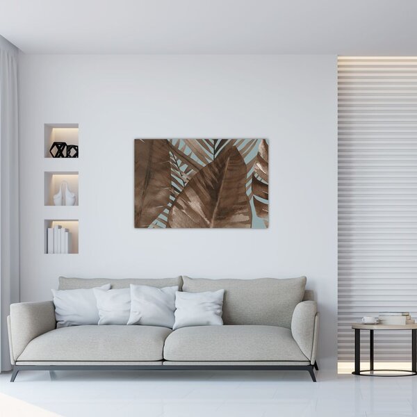 Slika - Palmino lišće, akvarel (90x60 cm)