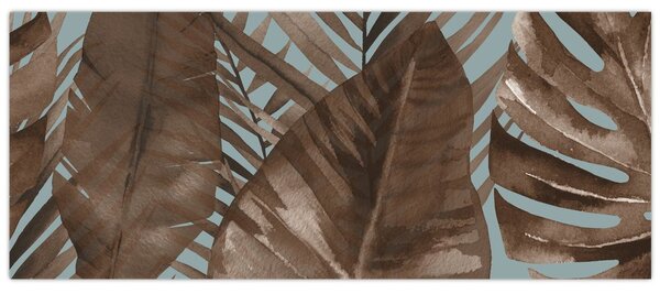 Slika - Palmino lišće, akvarel (120x50 cm)