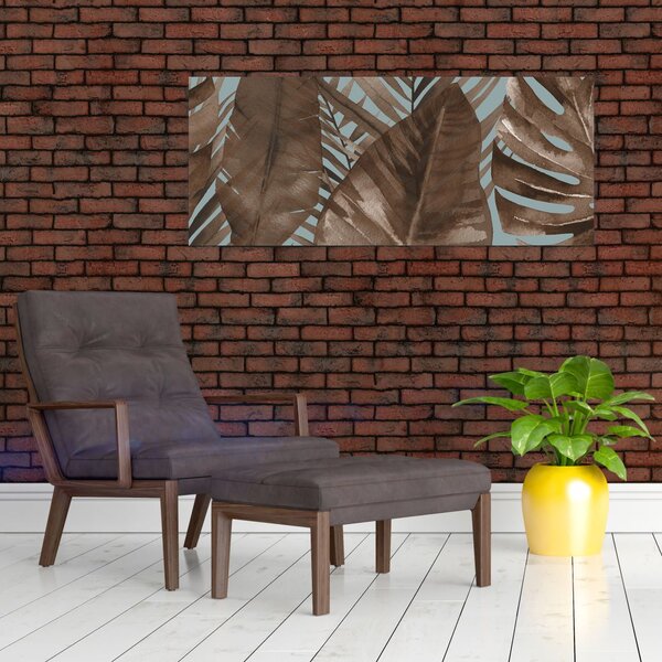 Slika - Palmino lišće, akvarel (120x50 cm)