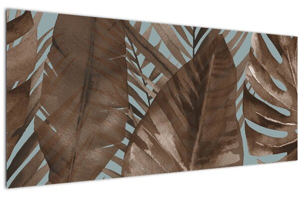 Slika - Palmino lišće, akvarel (120x50 cm)