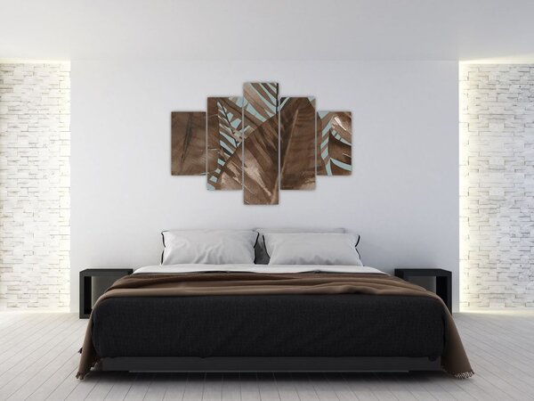 Slika - Palmino lišće, akvarel (150x105 cm)