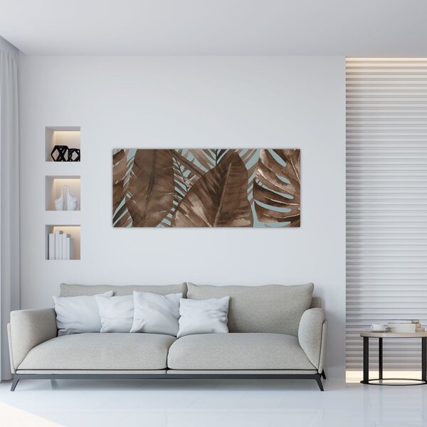 Slika - Palmino lišće, akvarel (120x50 cm)