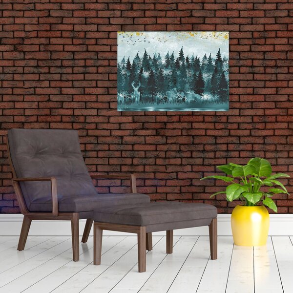 Slika - Životinje u šumi (70x50 cm)
