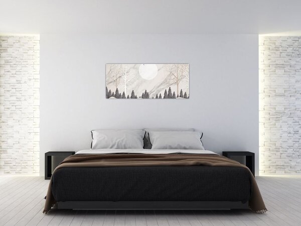 Slika - Zimski pejzaž (120x50 cm)