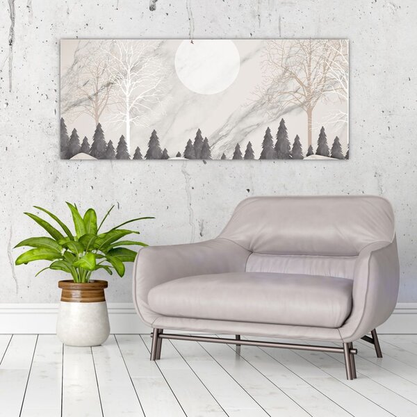 Slika - Zimski pejzaž (120x50 cm)