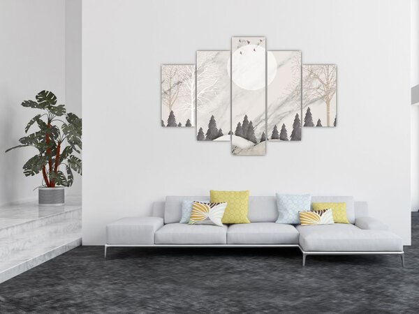 Slika - Zimski pejzaž (150x105 cm)