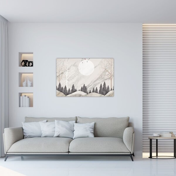 Slika - Zimski pejzaž (90x60 cm)