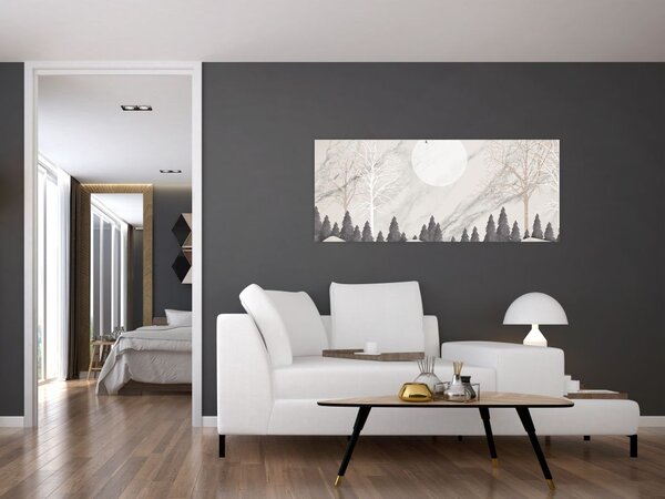 Slika - Zimski pejzaž (120x50 cm)